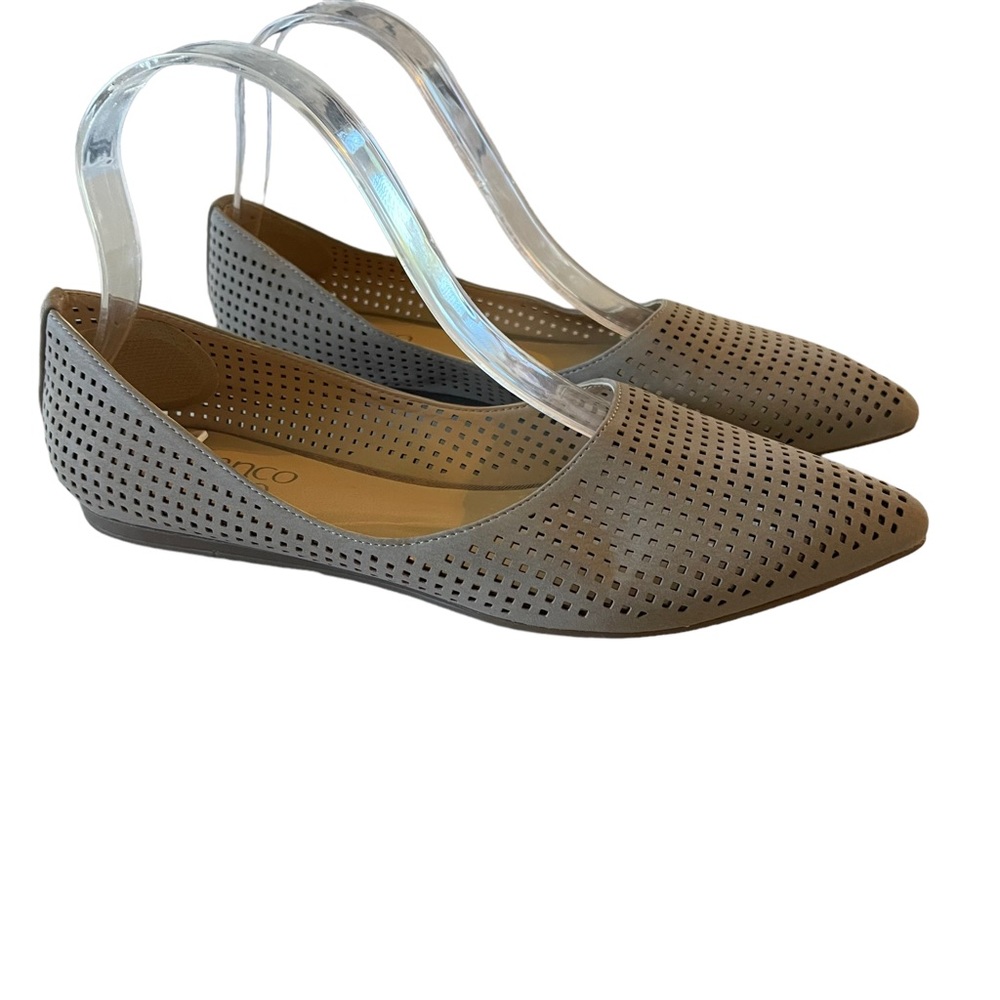 Franco Sarto Cashmere Hazeline Flats NWT size 7.5 perforated design